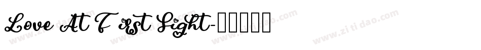 Love At First Sight字体转换